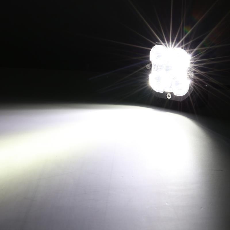 3 Inch 80W 9600LM LED Pods Lights White&Amber for ATV UTV SIDE BY SIDE 4X4