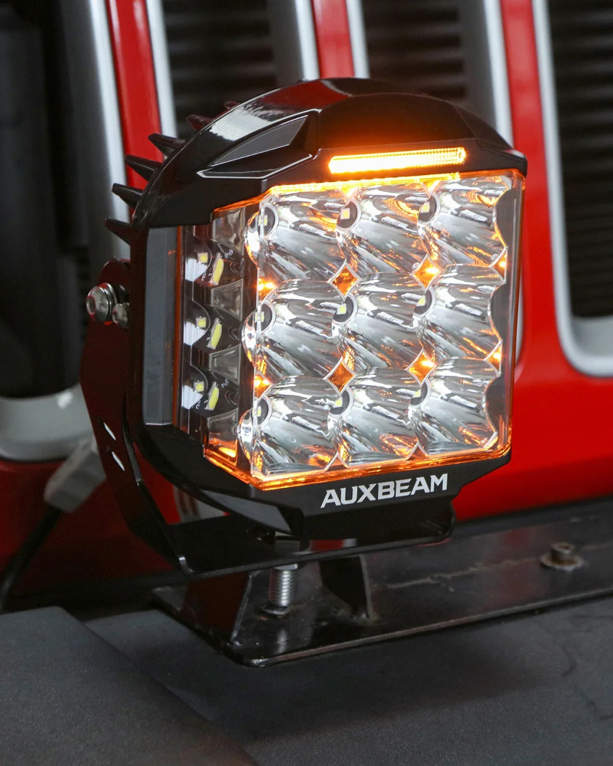 V-MAX Series | 7 Inch 228W 26100LM Spot Beam Side Shooter LED Round Driving Lights with Amber DRL&Backlight