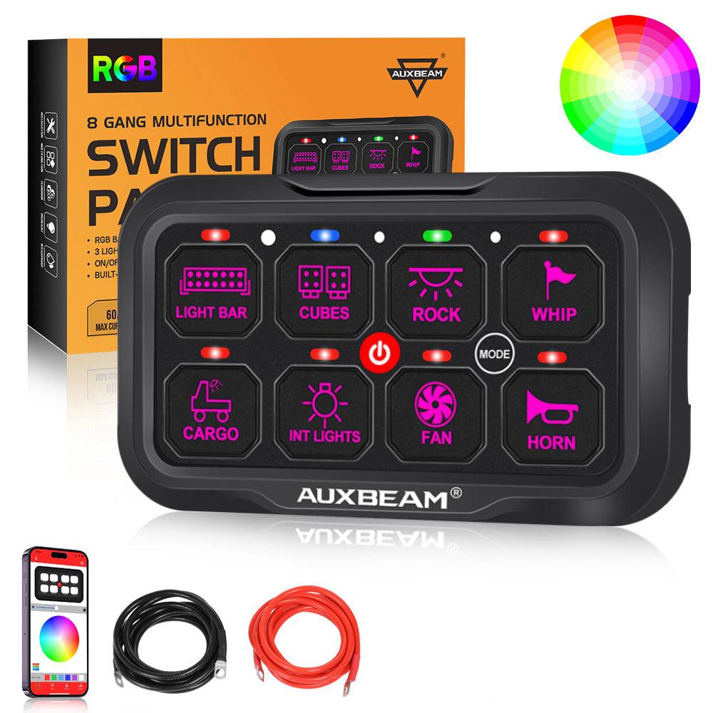 AR-800 RGB Switch Panel with APP, Toggle/ Momentary/ Pulsed Mode Supported(One-Sided Outlet)