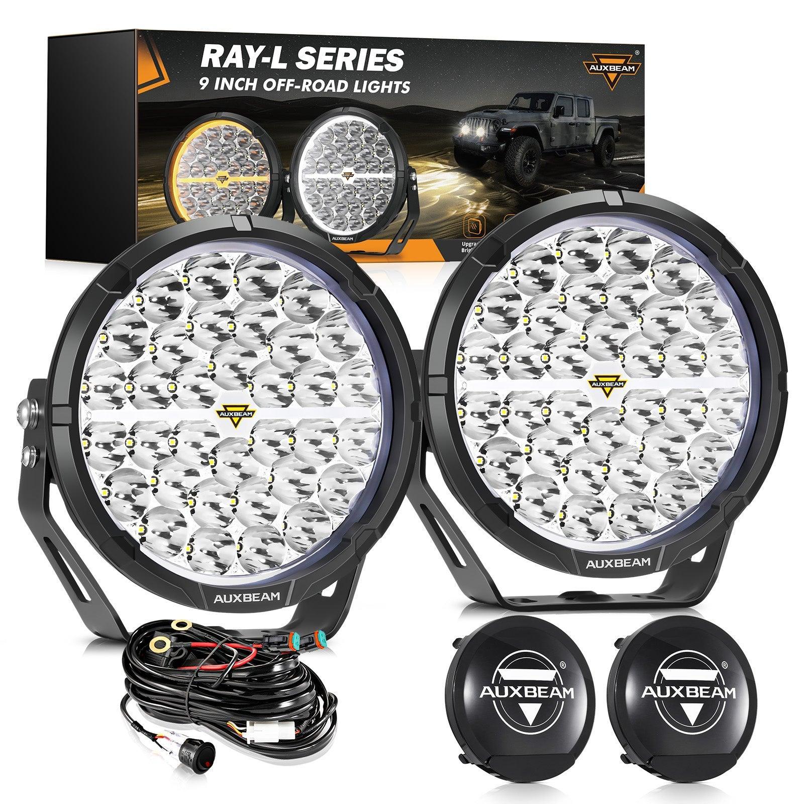 RAY-L Series | 9 Inch 318W 34180LM Dual DRL Offroad LED Driving Lights