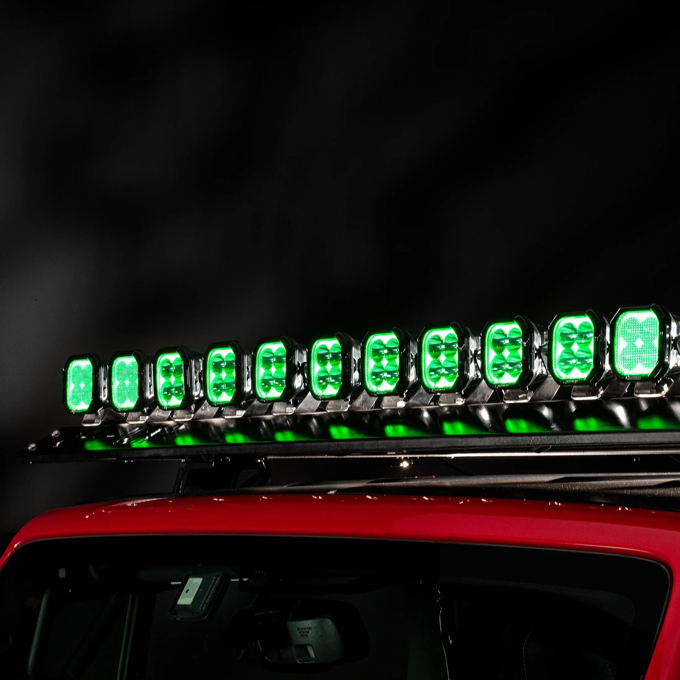 Color Play Series 3 Inch 116W RGB LED Pod Lights Flood Off Road Lights With 8 Backlight Options