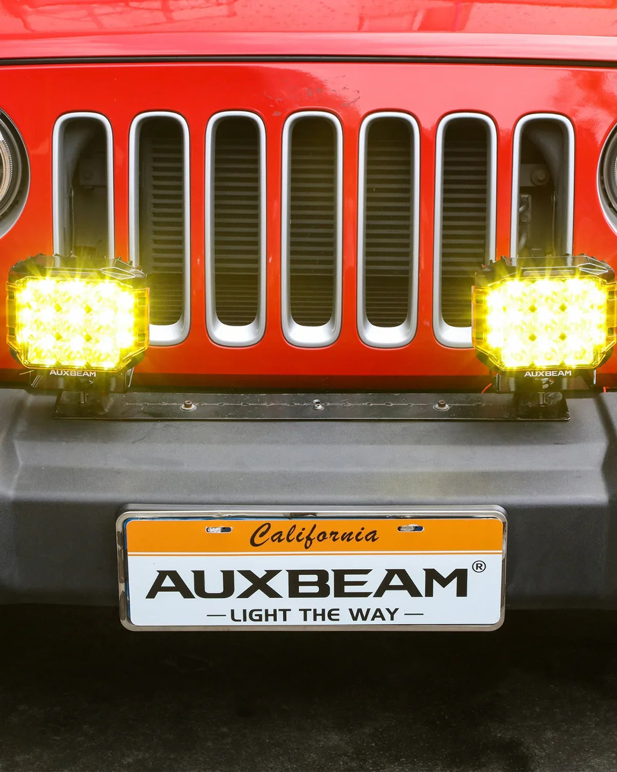 V-MAX Series | 7 Inch 228W 26100LM Spot Beam Side Shooter LED Square Pod Lights with Amber DRL&Backlight