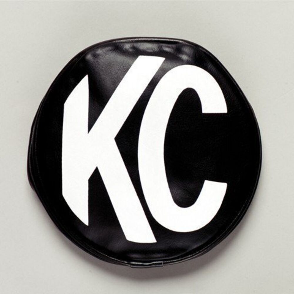 6" Light Cover - Soft Vinyl - Black / White KC Logo - # 5100