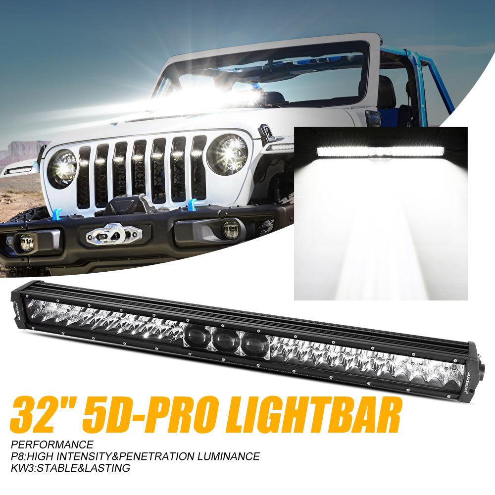 5D-PRO Series 12 Inch/22 Inch/32 Inch/42 Inch/52 Inch Spot LED Light Bar with 5D Projectors