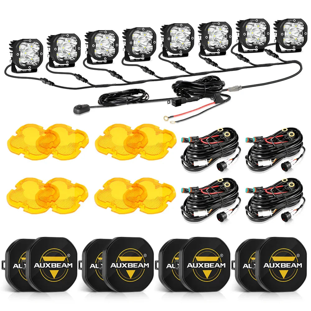 XP-ULTRA Series 3 Inch 80W 9600LM LED Pods Lights White&Amber