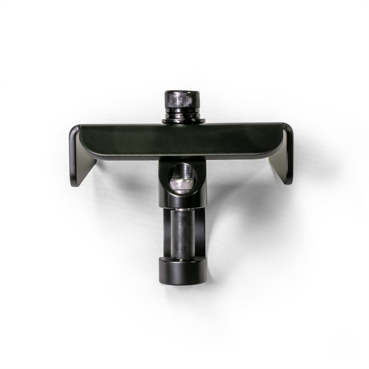 Black powder-coated universal air pumper bracket