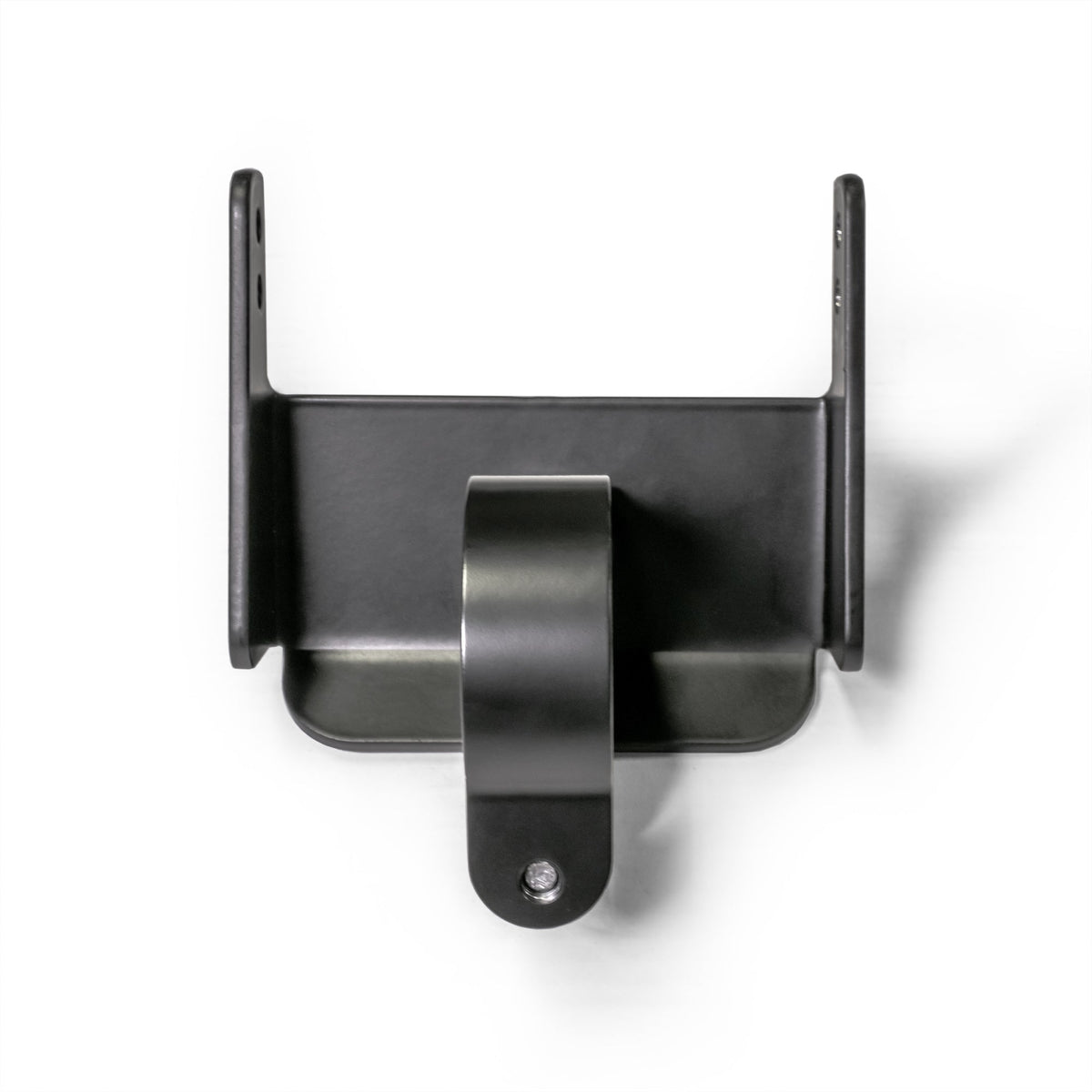 Black powder-coated universal air pumper bracket