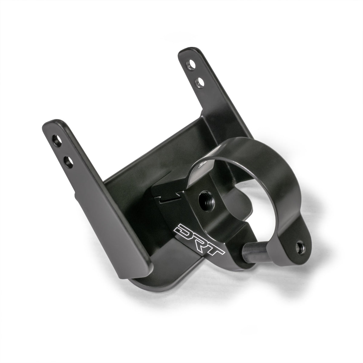 Black powder-coated universal air pumper bracket