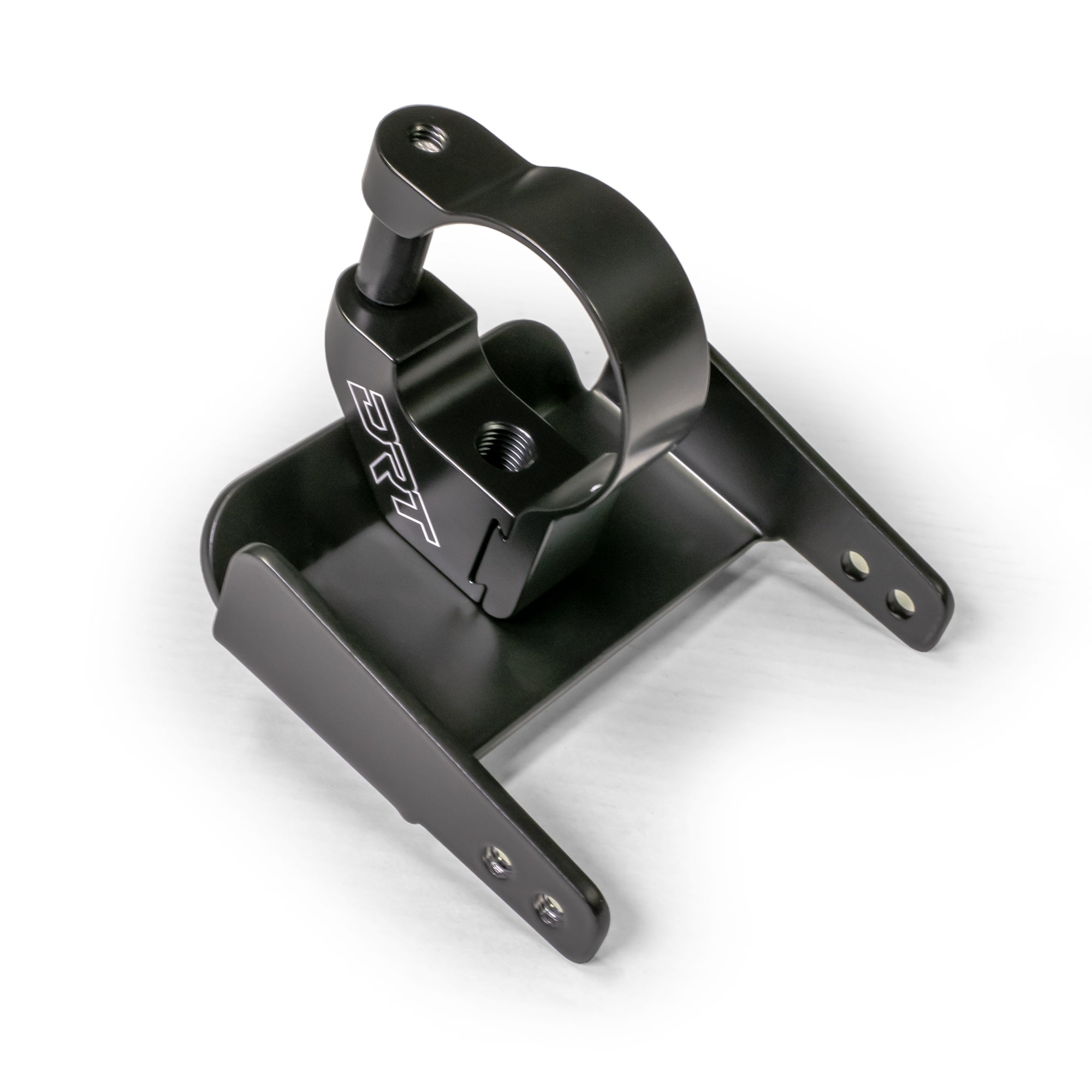 Black powder-coated universal air pumper bracket