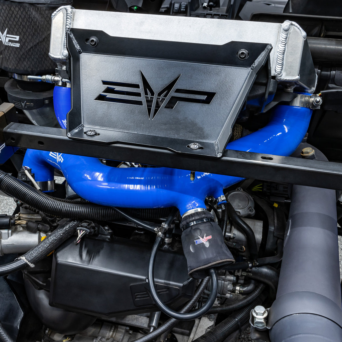 Evolution Powersports - Turbo Accessories - 2020+ Can-Am Maverick X3 Silicone Charge Tubes with BOV Port