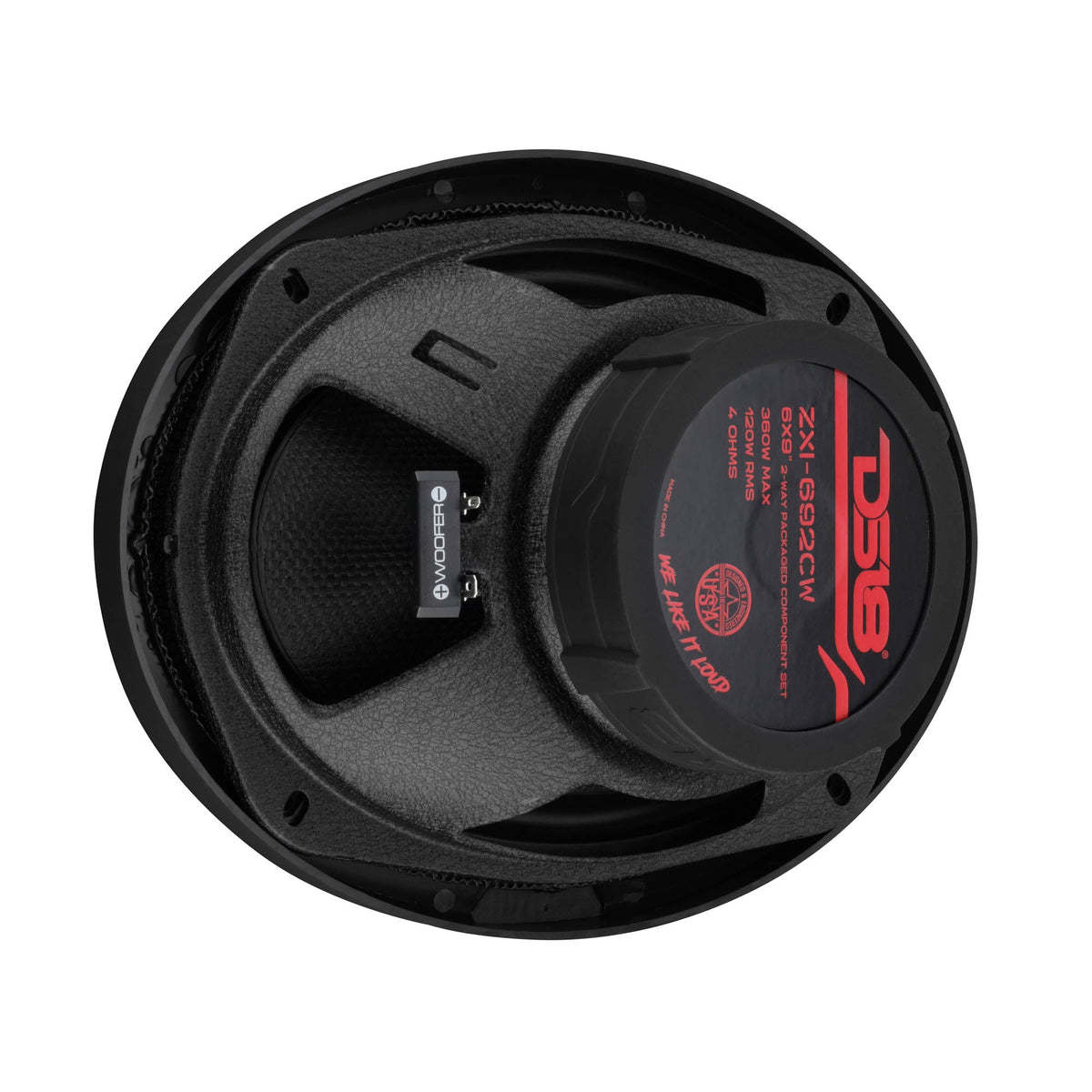 ZXI 6x9” 2-Way Component Speakers with Glass Fiber Cone | 120W RMS 4-Ohm