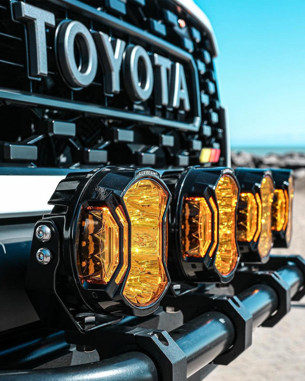 V-ULTRA Series 6/8 Pcs 5 Inch 172W LED Side Shooter Amber DRL with Power Harness