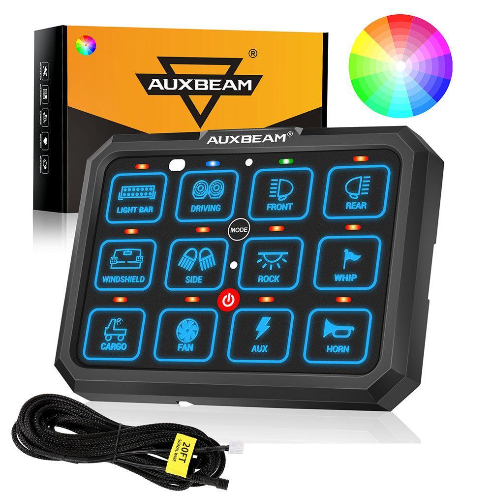 RGB Series 4/6/8/12 Gang LED Switch Panel,Off Road Light Controller