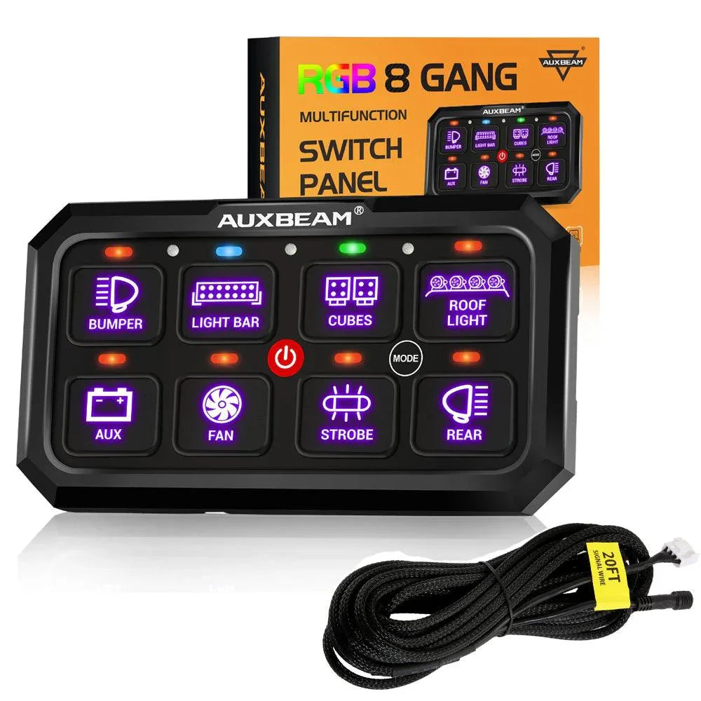 RGB Series 4/6/8/12 Gang LED Switch Panel,Off Road Light Controller