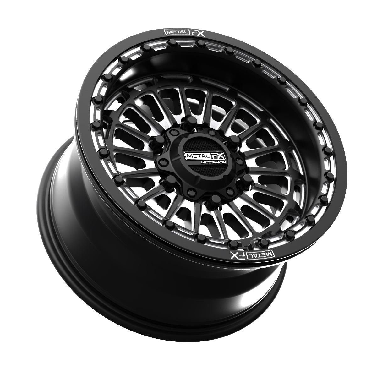 Delta 6R Beadlock | Satin Black Contrast Cut