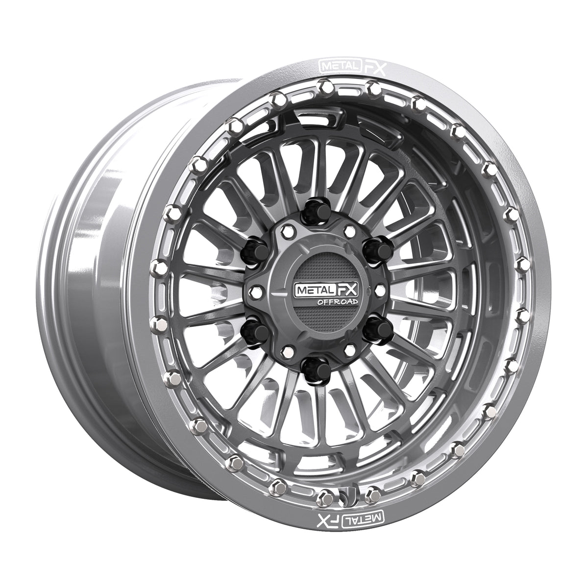 Delta 6R Beadlock | Gunmetal Contrast Cut