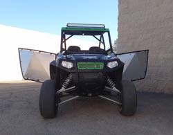 50 Cal RZR Doors Red on Black