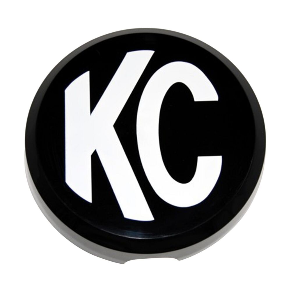 Cover; 6" Rnd Black w/Wht KC Hard (ea) - # 5105