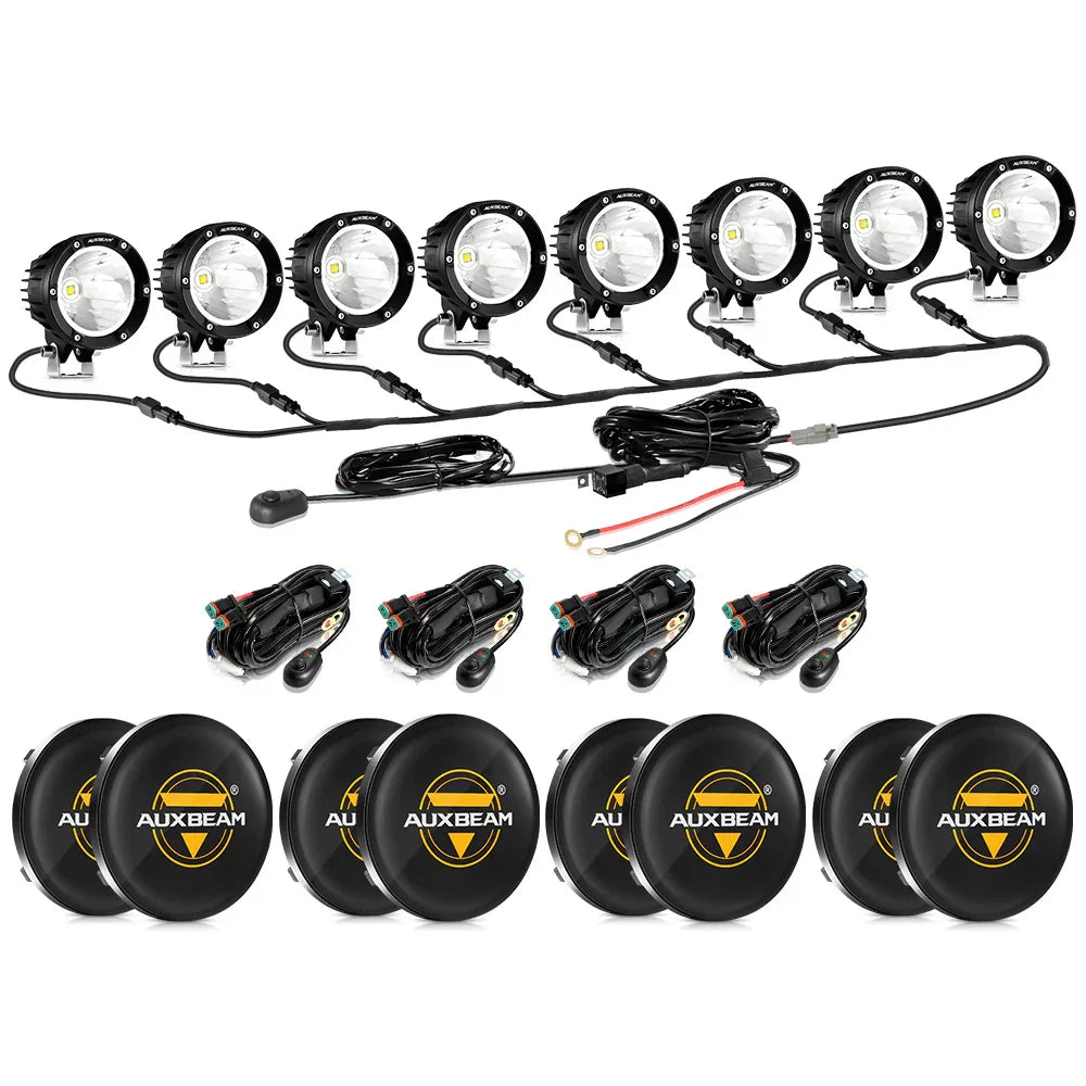 C4 Series | 4 Inch 100W Spot Round LED Pods White LED Driving Lights