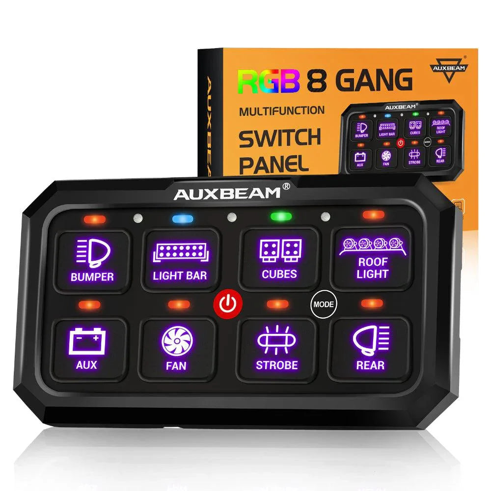 RGB Series 4/6/8/12 Gang LED Switch Panel,Off Road Light Controller
