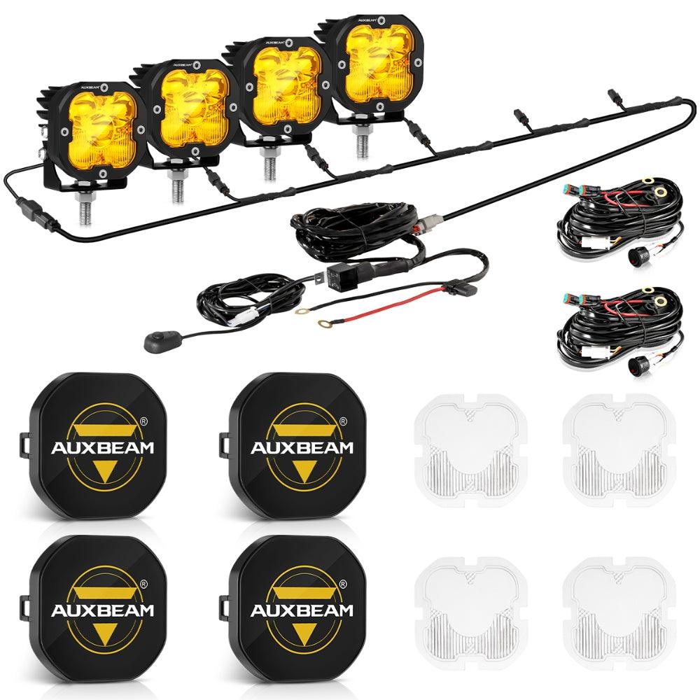 XP-ULTRA Series 3 Inch 80W Combo Beam LED Pods Amber&White Offroad Lights