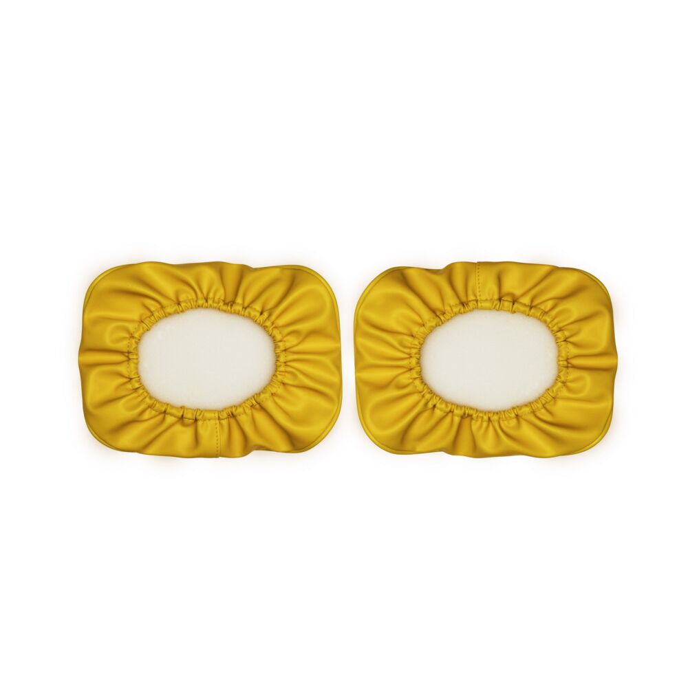 Cover; Retro 6x9" Rectangular Vinyl Yellow w/ Black KC Soft (pr) - # 5611