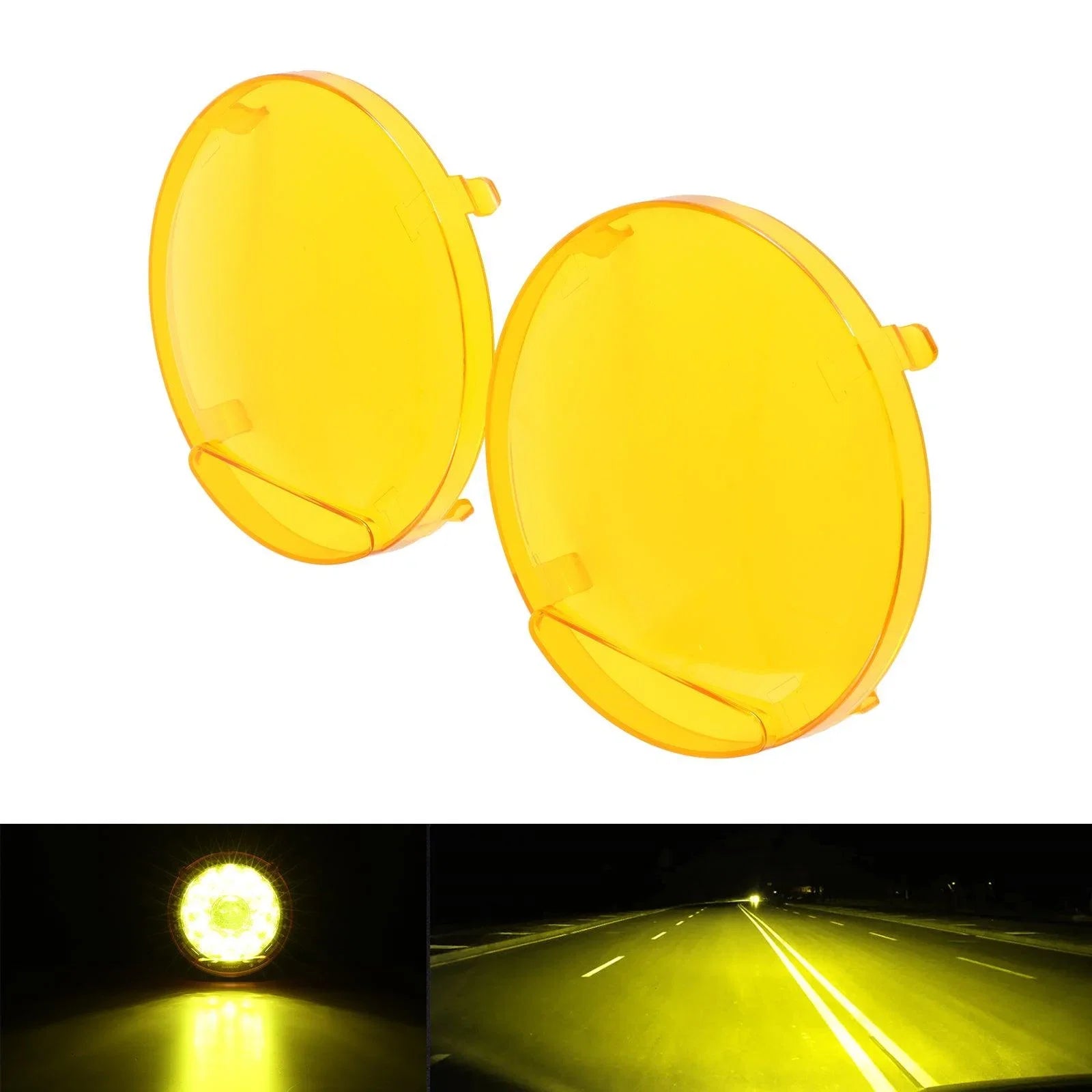 360 PRO/RAY-L Series 7/9 Inch LED Driving Lights Amber Cover Light Shield Cover