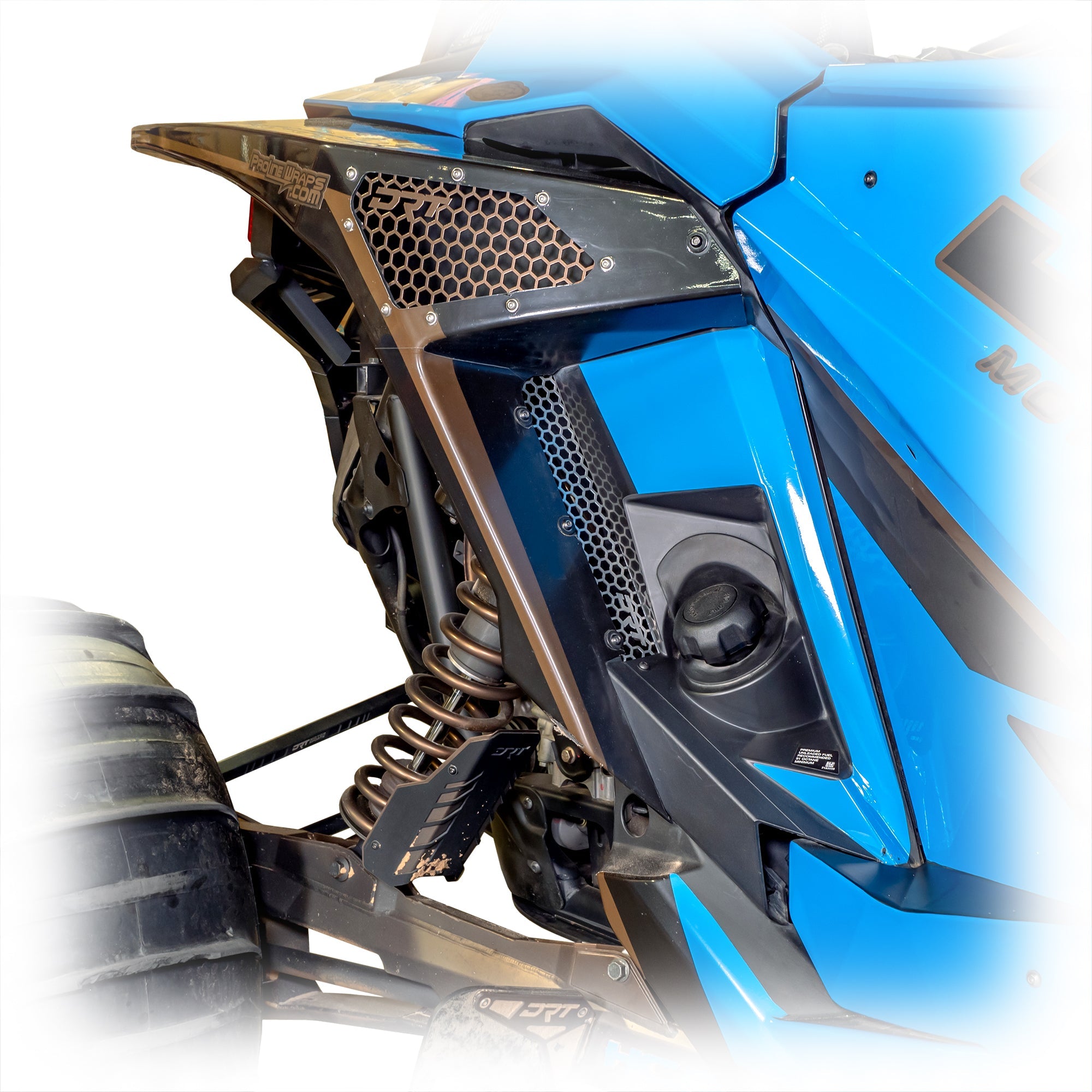 DRT Polaris RZR Pro XP/ Pro R/Turbo R Aluminum Rear Fender Screen set