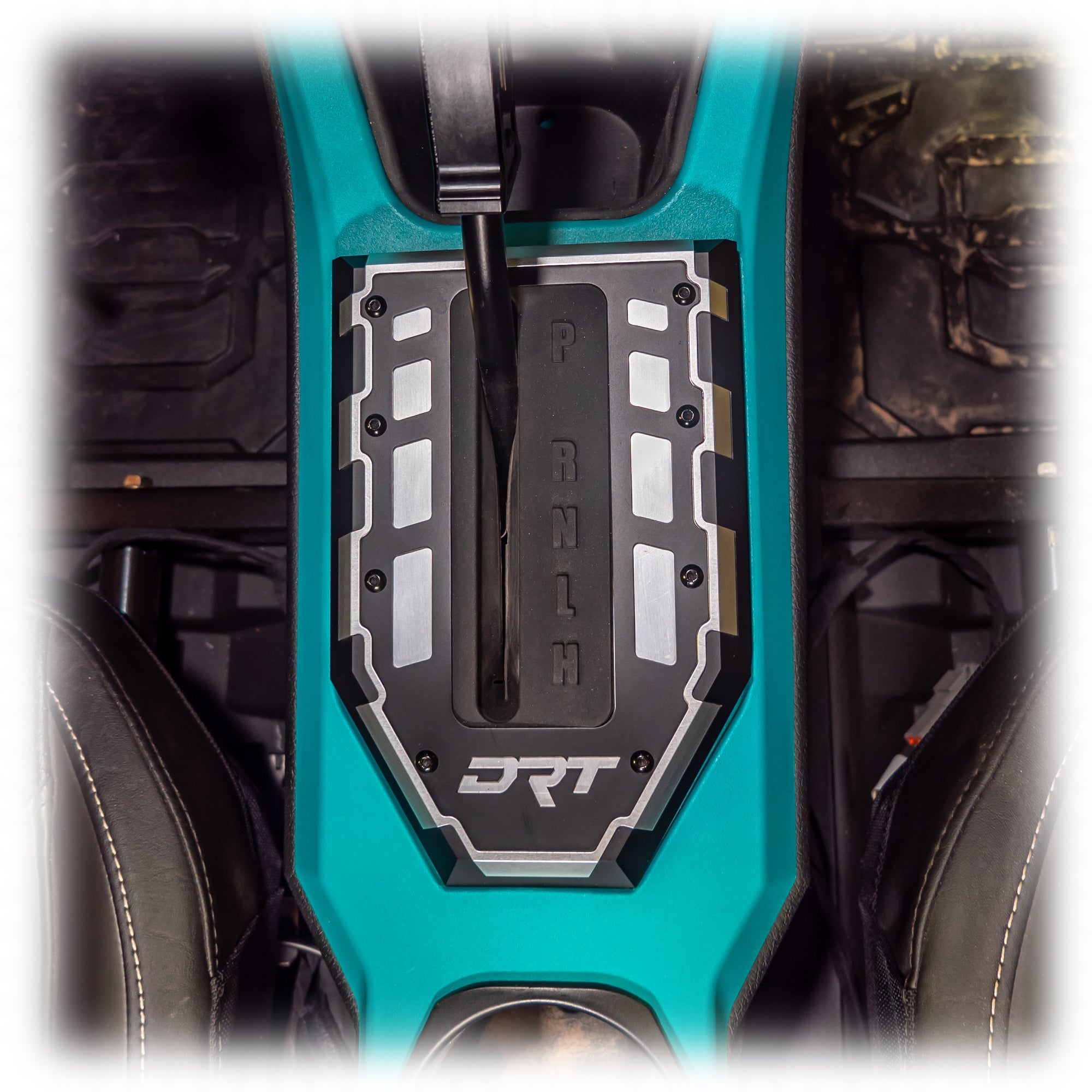 Polaris RZR shifter gate billet aluminum installed