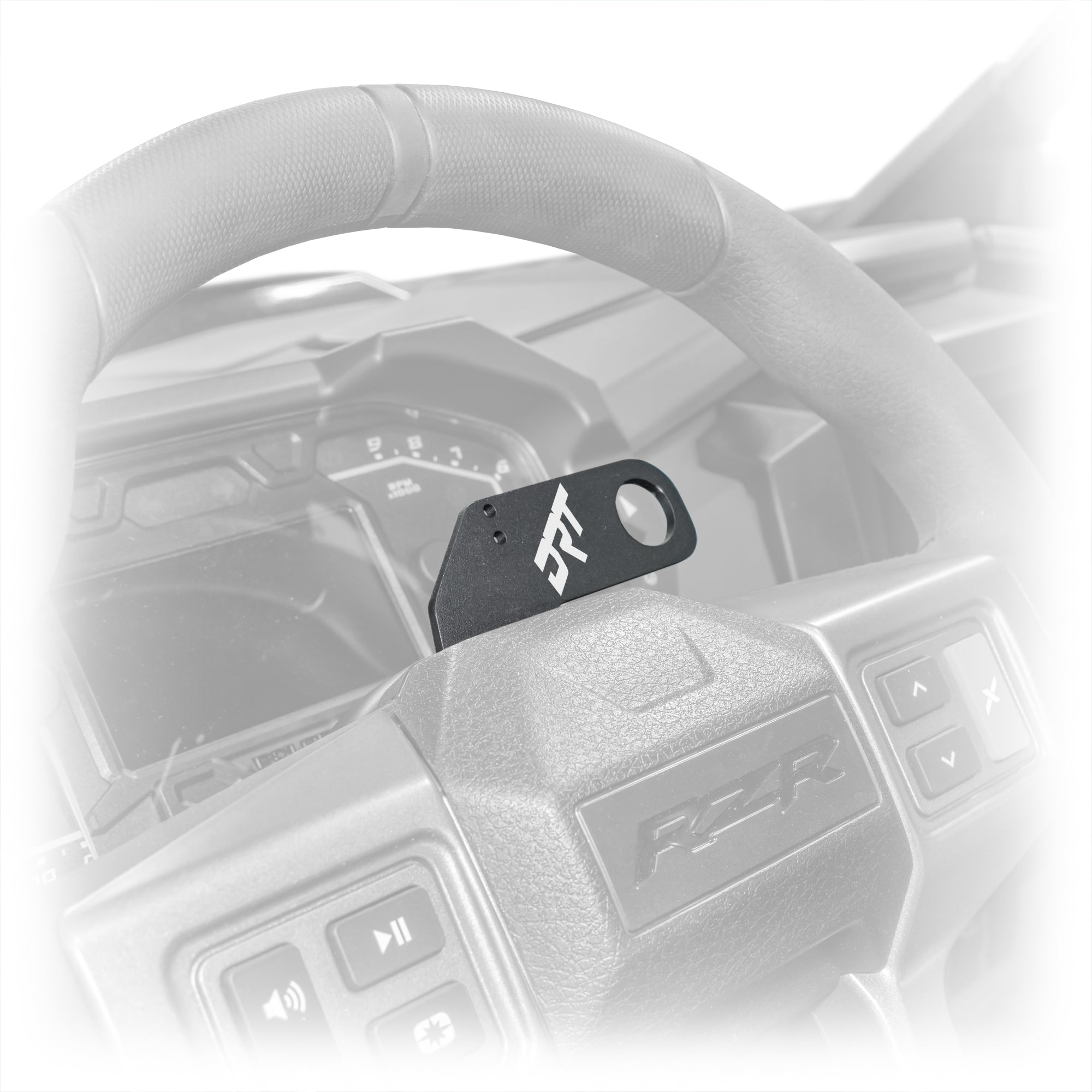 DRT Polaris RZR 2020+ Steering Wheel Single Push-To-Talk Plate
