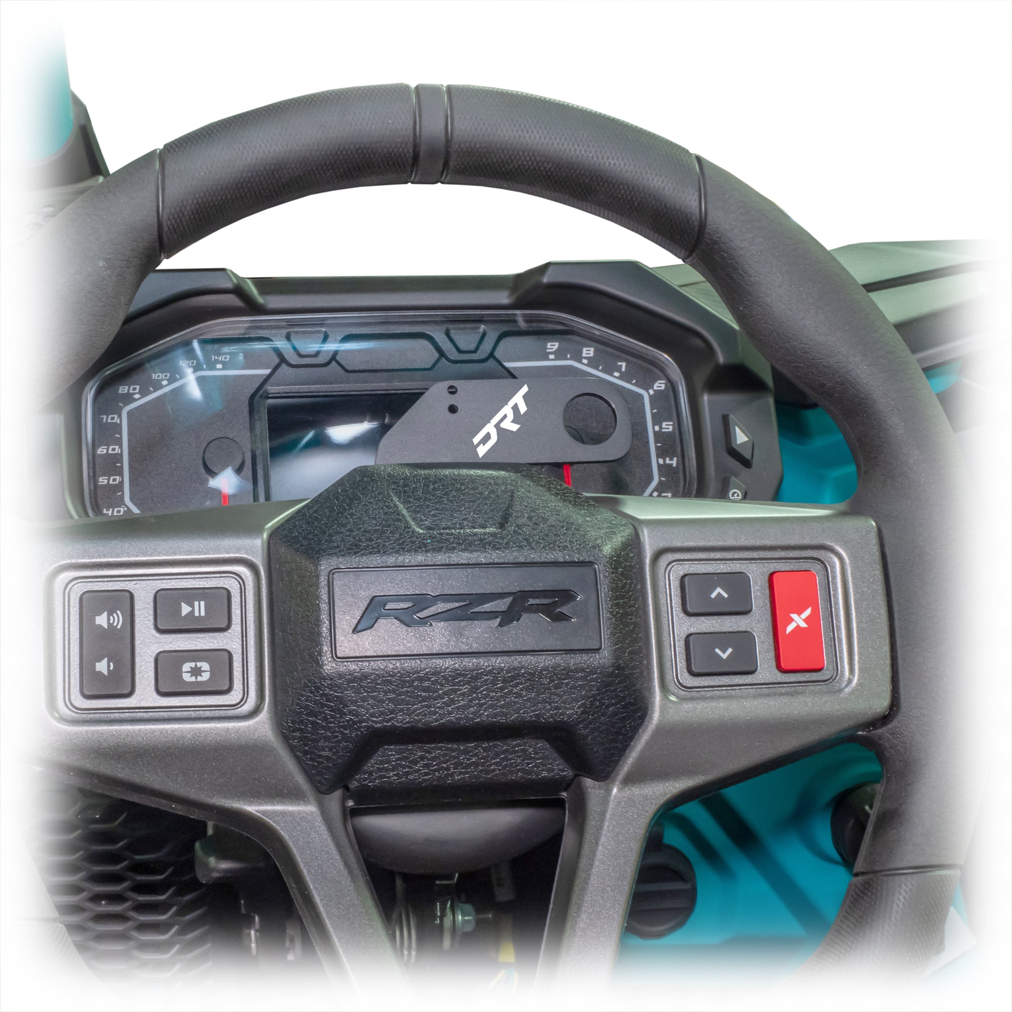 Steering Wheel Single Push-To-Talk Plate for Polaris RZR 2020+