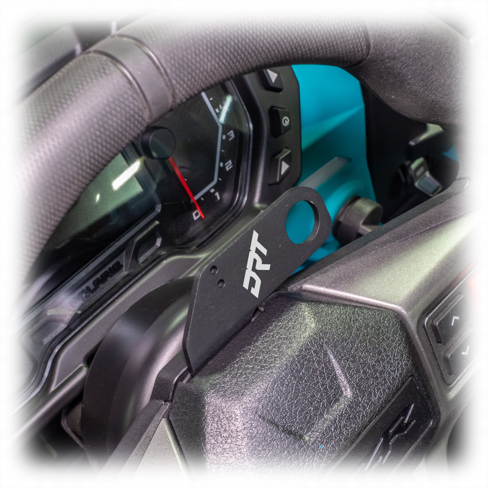 Steering Wheel Single Push-To-Talk Plate for Polaris RZR 2020+