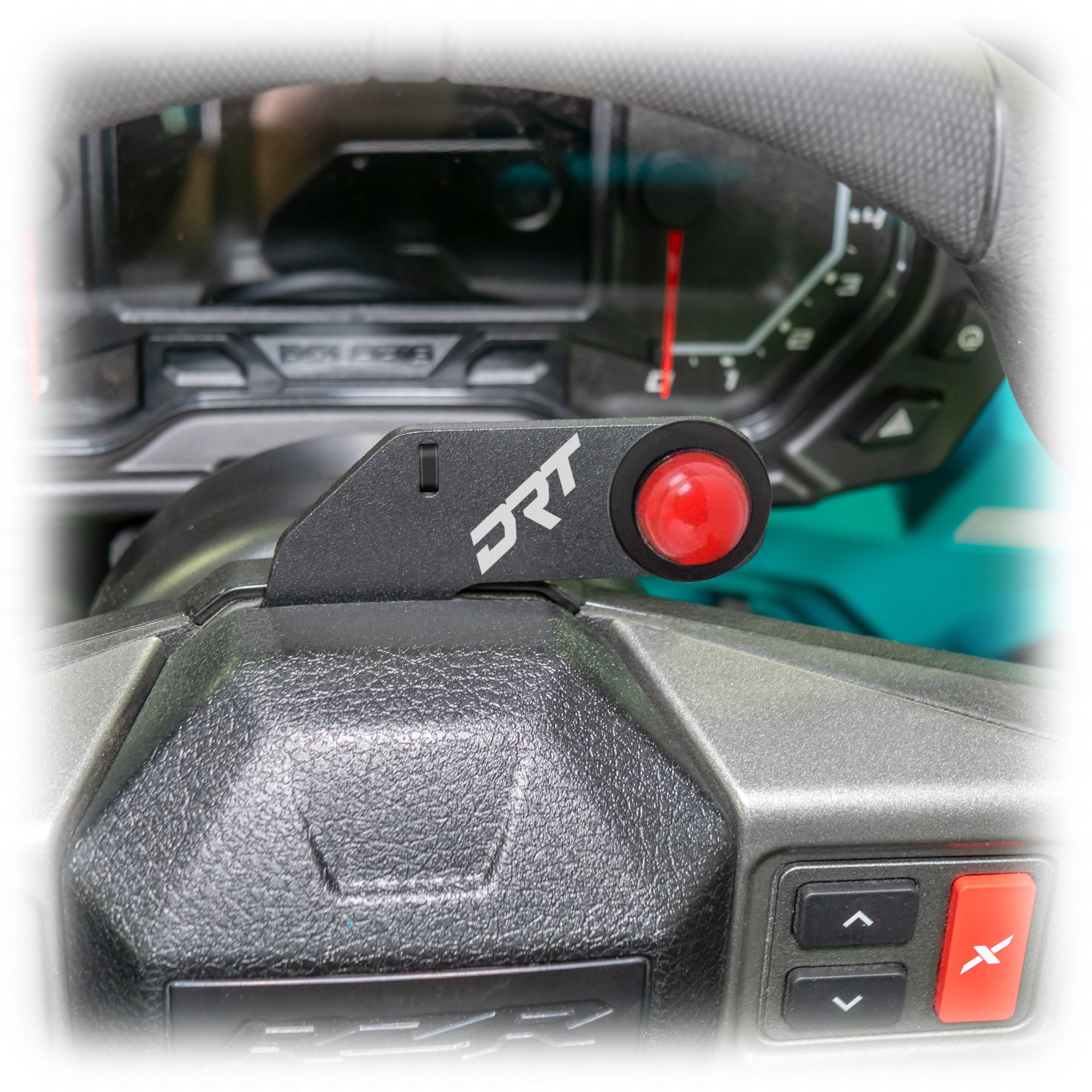 Steering Wheel Single Push-To-Talk Plate for Polaris RZR 2020+