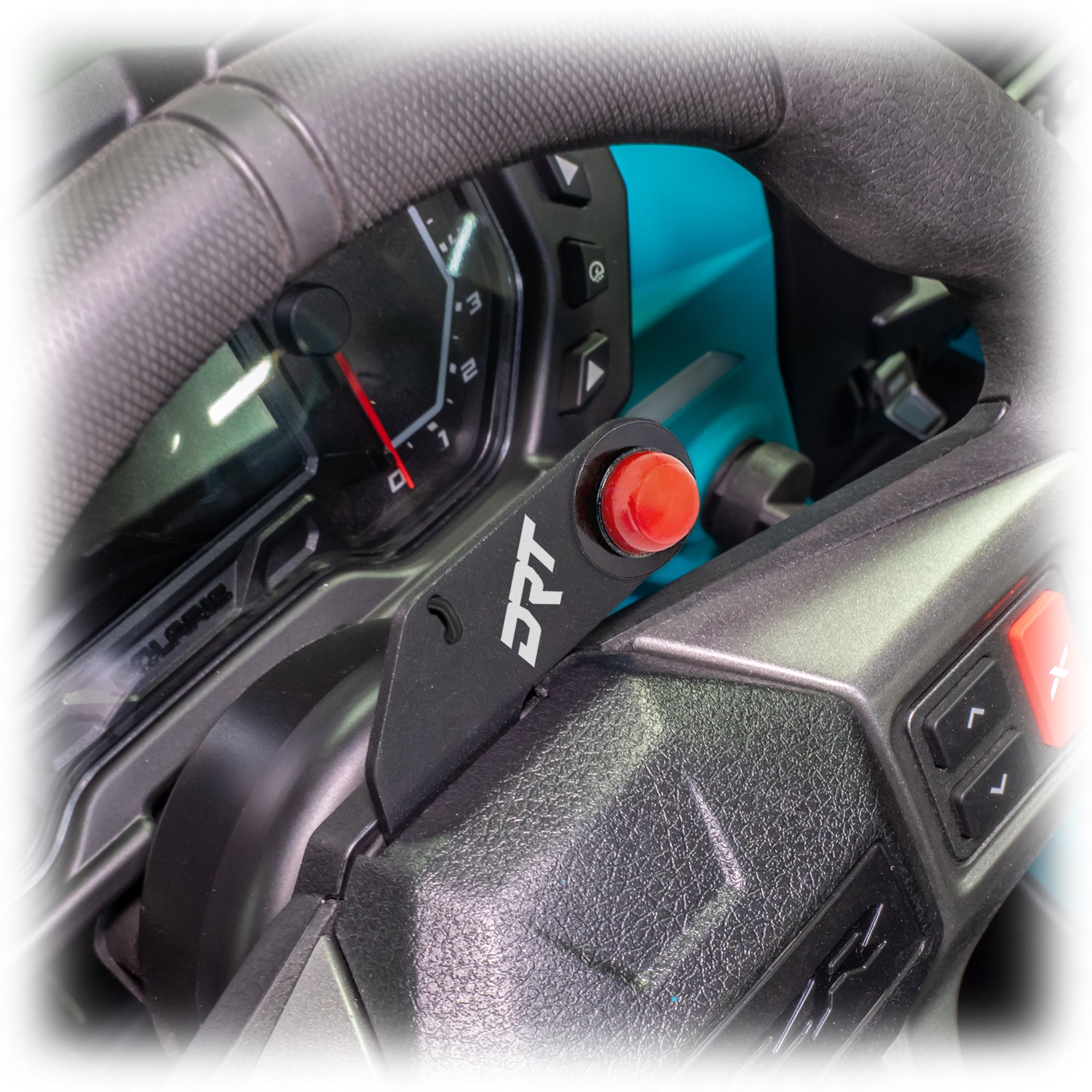 Steering Wheel Single Push-To-Talk Plate for Polaris RZR 2020+