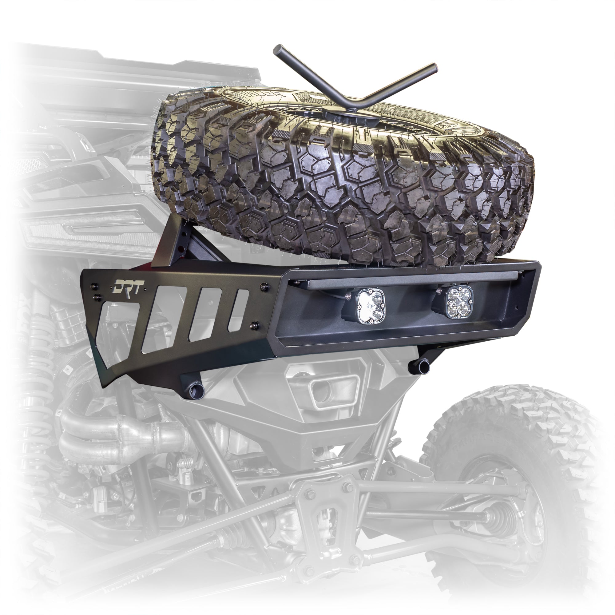 Desert Runner Fixed Tire Carrier for Polaris RZR Pro R