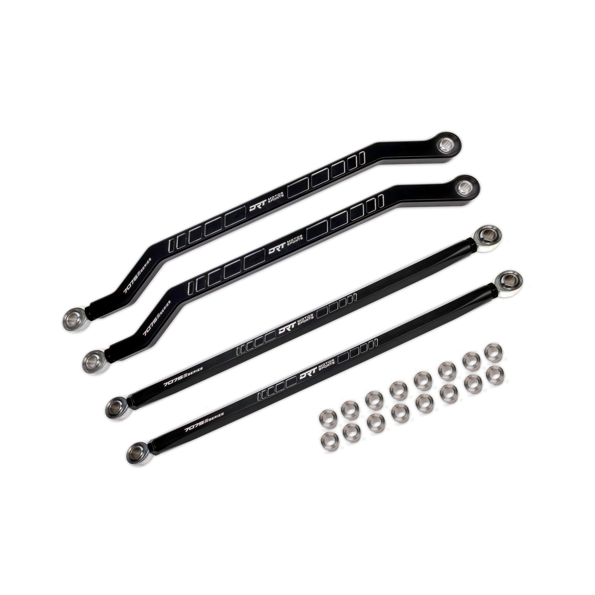 Billet Aluminum Race Series 7075 XD High Clearance Radius Rod Set For Polaris Pro R / Pro S / Turbo R
