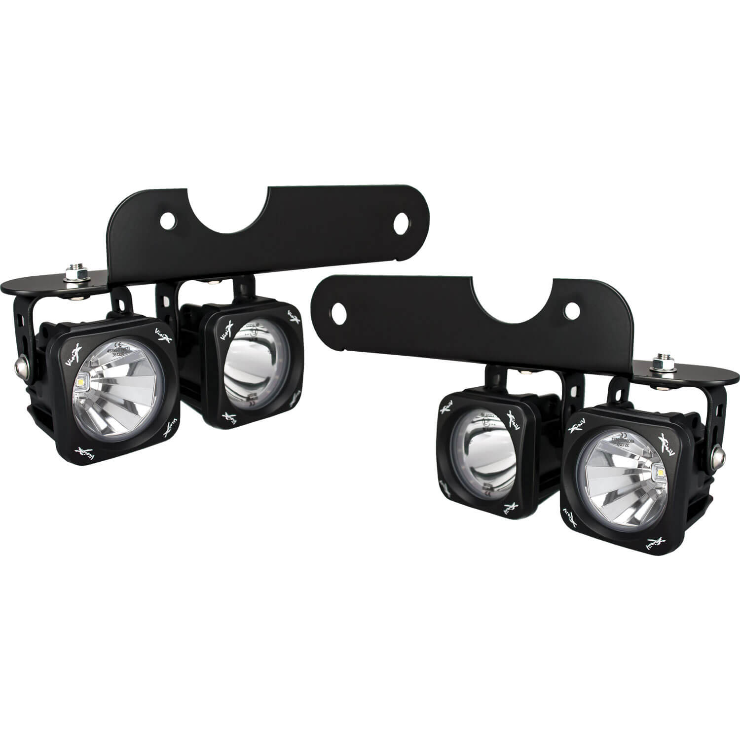 2017-2020 Ford Raptor LED Halo Fog Light Kit (Mixed Beam Optimus Lights)