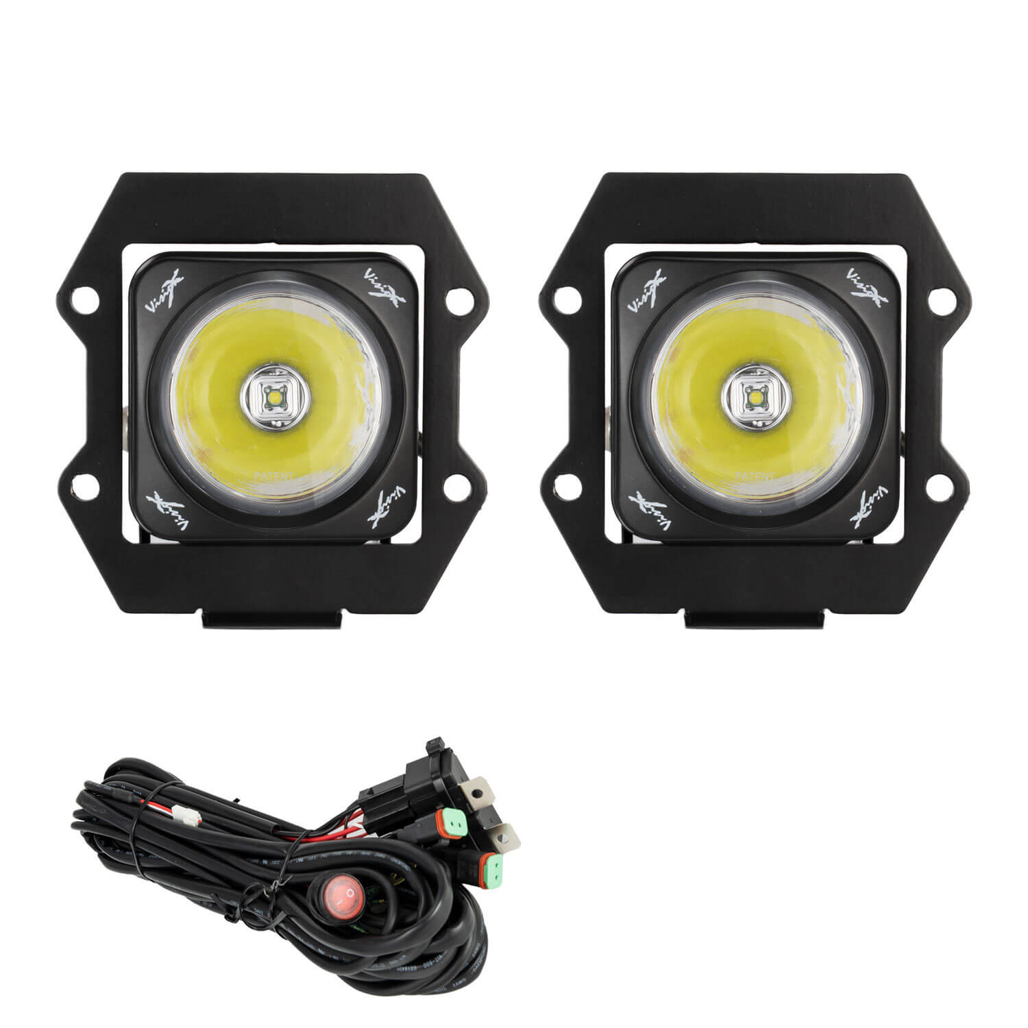 2019+ Ford Ranger LED Fog light Kit With 3.0" Optimus Halo Lights