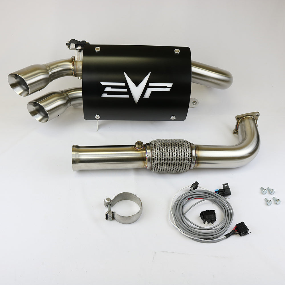 Evolution Powersports - Exhaust - Polaris Captain's Choice Exhaust for RZR Turbo R/Pro S & Pro XP