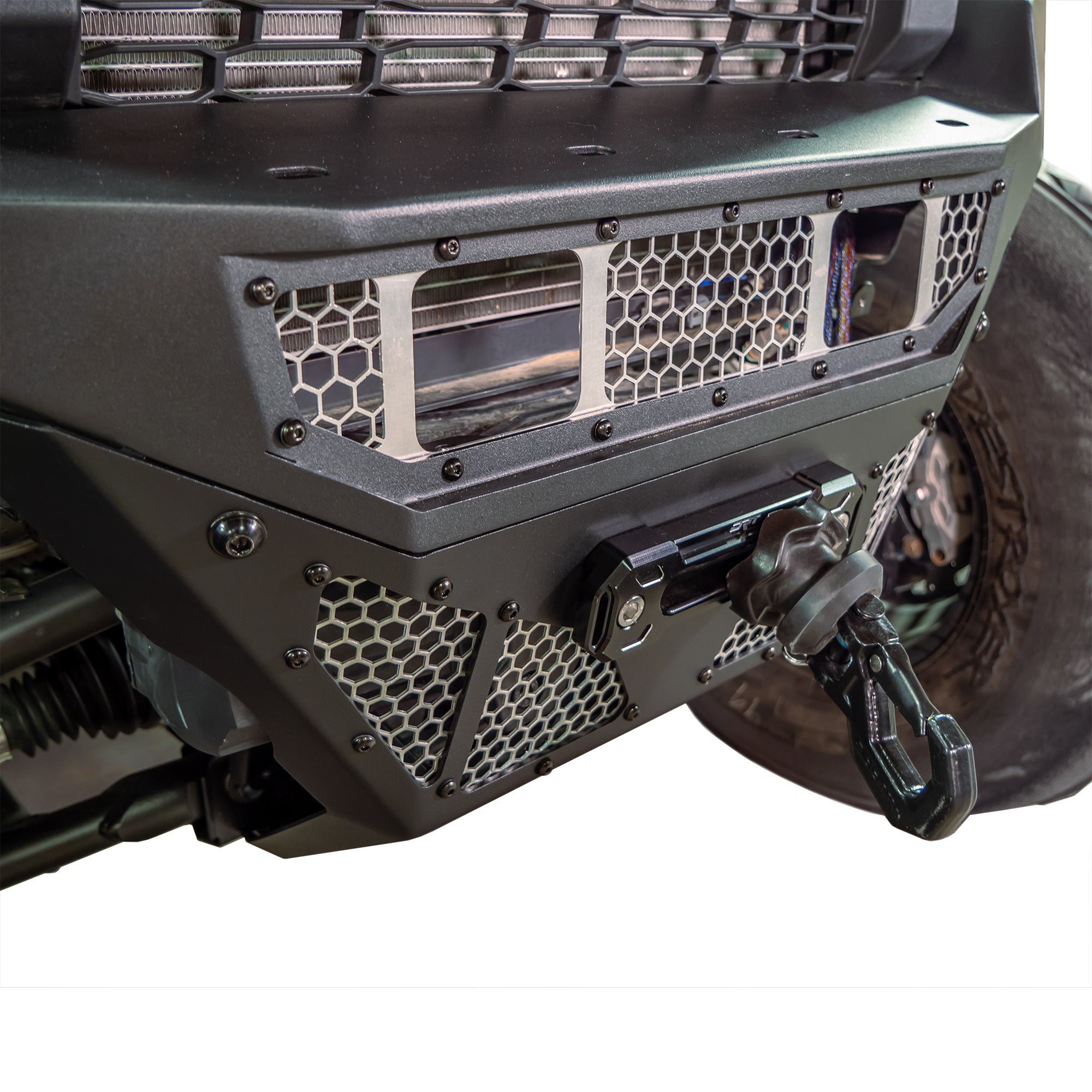 Low profile front bumper upgrade for utility