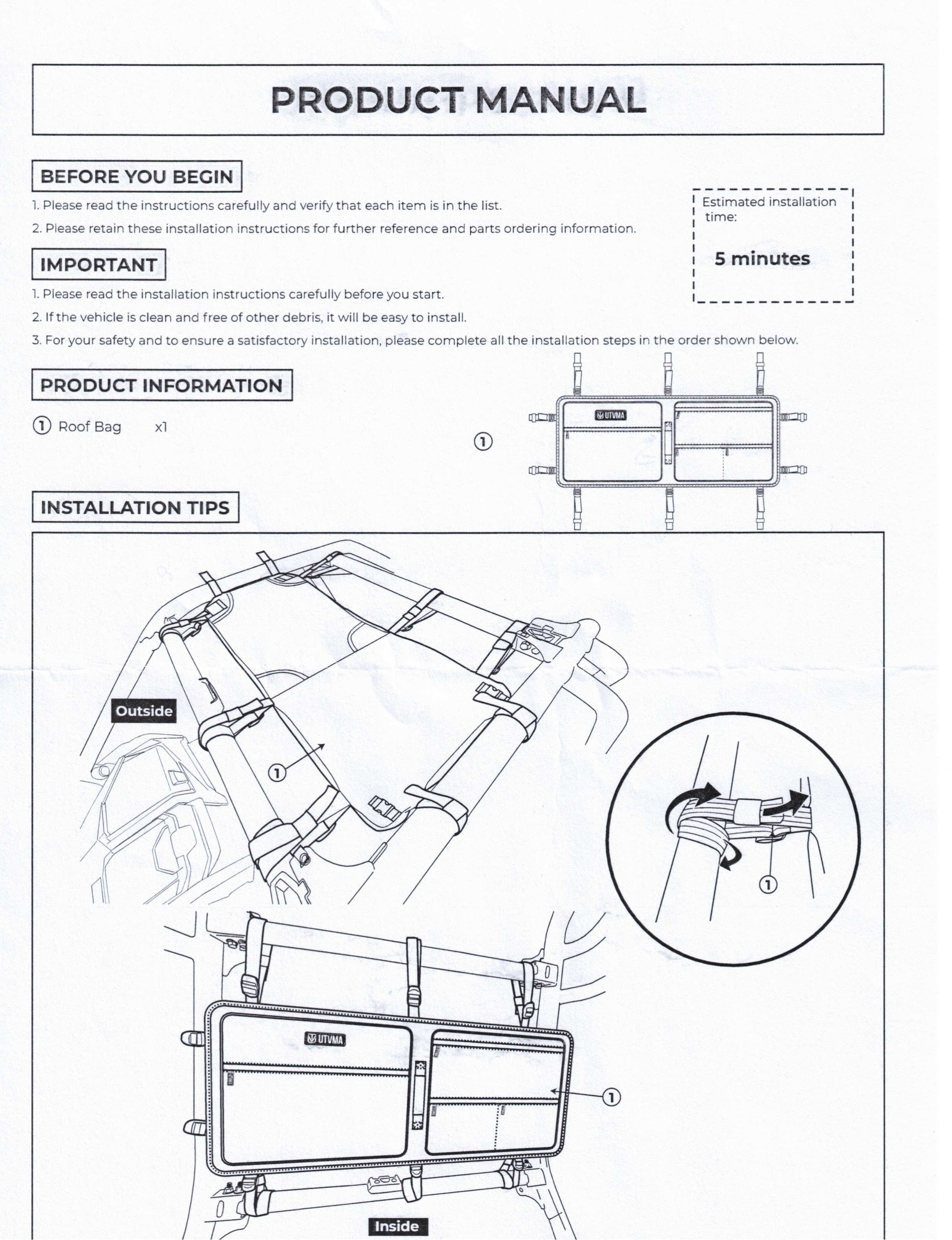 RZR Pro Roof Bag (2020-2025)