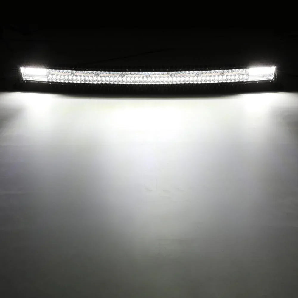 6 Modes Series 42 Inch White&Amber Curved Off Road Led Light Bar