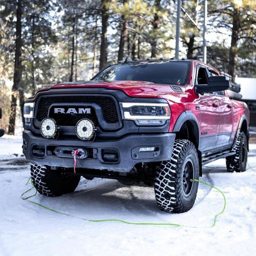 (2pcs/set) 7 Inch 230W 33332LM 360-PRO Series Custom Lens Offroad LED Driving Lights+Amber/Black Covers(Optional) for JEEP WRANGLER JL JK TJ