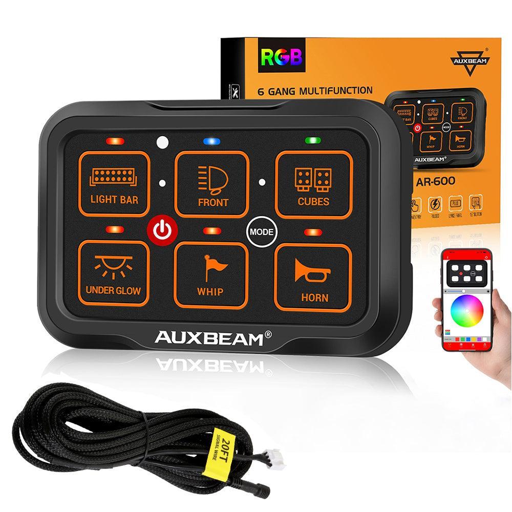 AR Series 6 Gang (AR-600) RGB Switch Panel with APP, Toggle/ Momentary/ Pulsed Mode Supported (One-Side Output)
