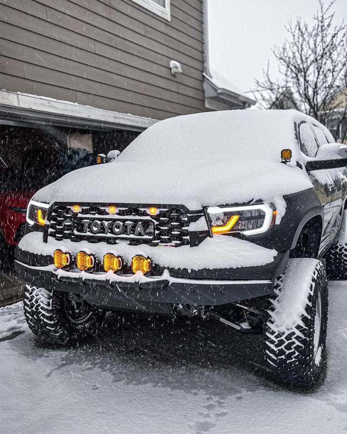 V-ULTRA Series 6/8 Pcs 5 Inch 172W LED Side Shooter Amber DRL with Power Harness