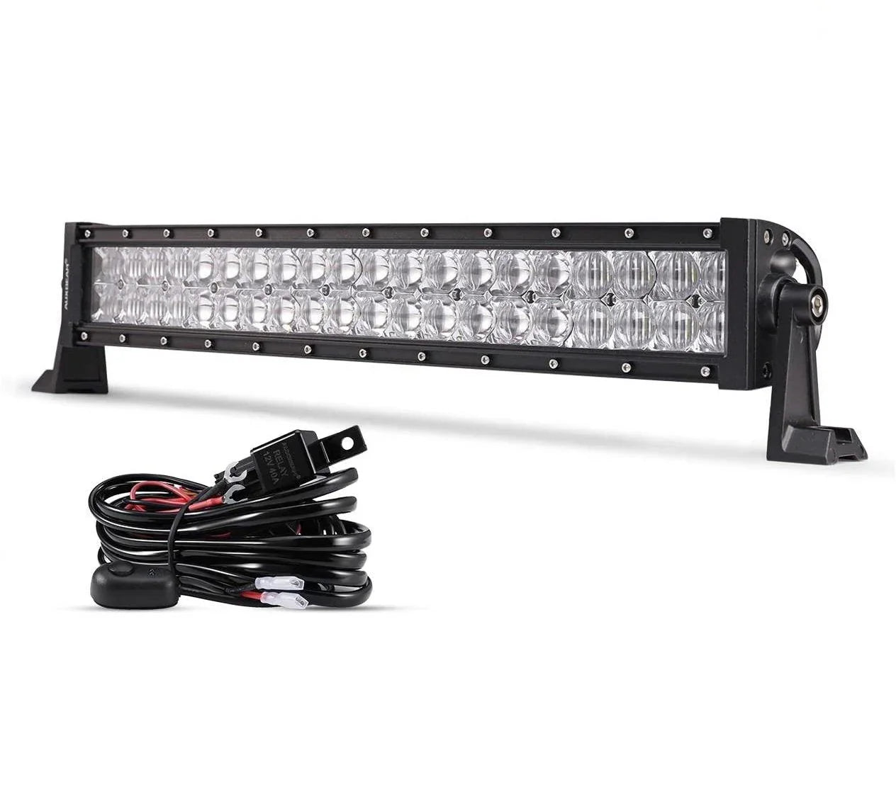 22 Inch-52 Inch 5D Series Straight/Curved Combo Beam Double Row LED Light Bar for 2015 Chevy Silverado 1500 2500 3500