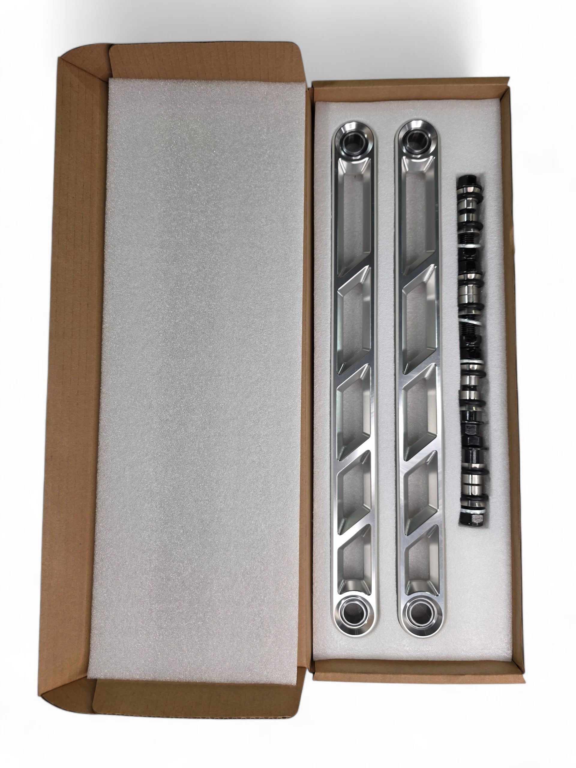 2024+ Can Am Maverick R Rear Sway Bar Links Anodized Clear