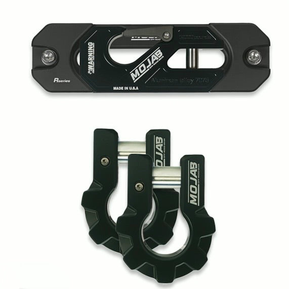 Color-Matched Recessed Winch Shackle & 3/4” Aluminum D-Shackles