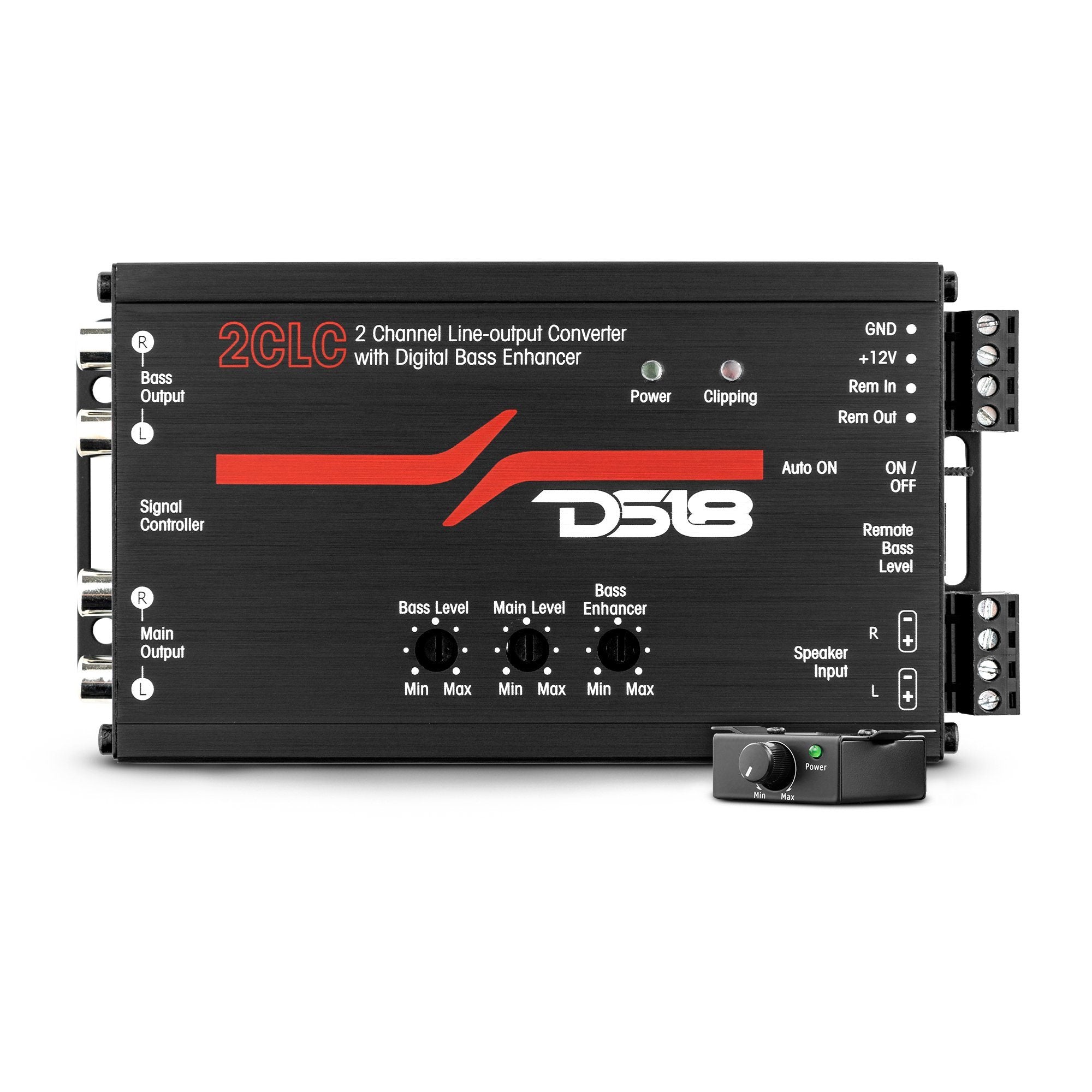 2-Channel Line Output Converter with Digital Bass Enhancer
