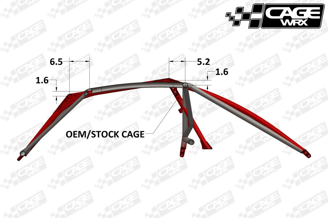Kawasaki KRX 1000 Roll Cage | ASSEMBLED | "SPORT CAGE"